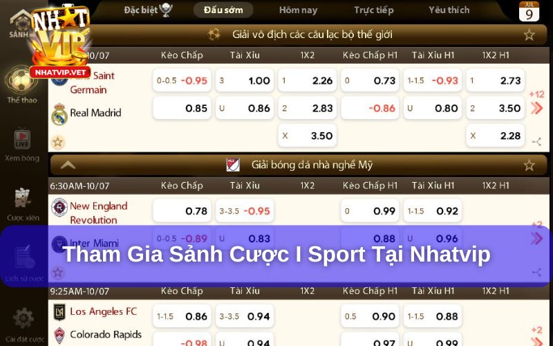 Tham gia sảnh cược I Sport tại Nhatvip